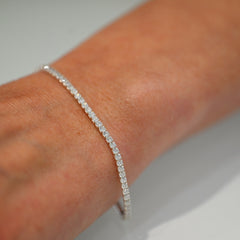 Prenotazione Bracciale Saldato Tennis Argento 925‰ e Zirconi Colorati
