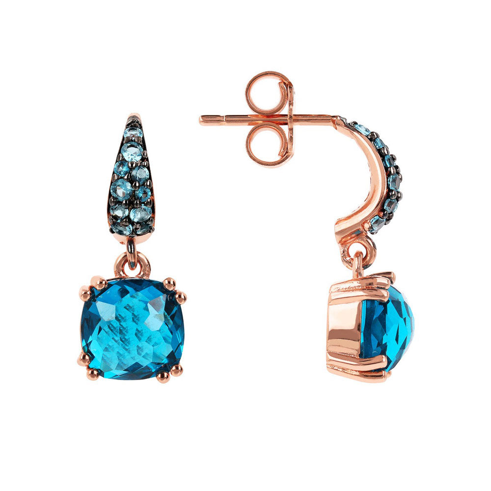 Orecchini Gioiello Pendenti Pietre Blu Bronzallure WSBZ02182.BLUE