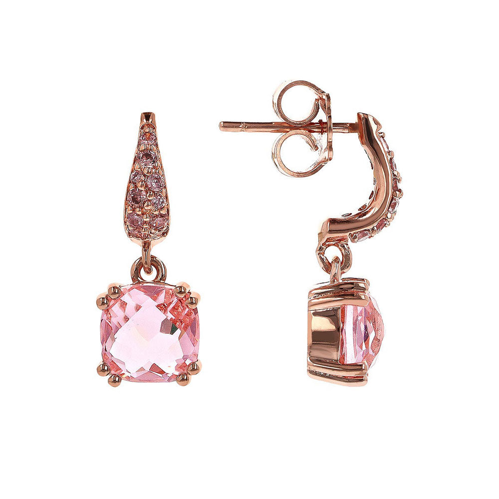 Orecchini Gioiello Pendenti Prisma Gem Pavé Bronzallure WSBZ02182.TO