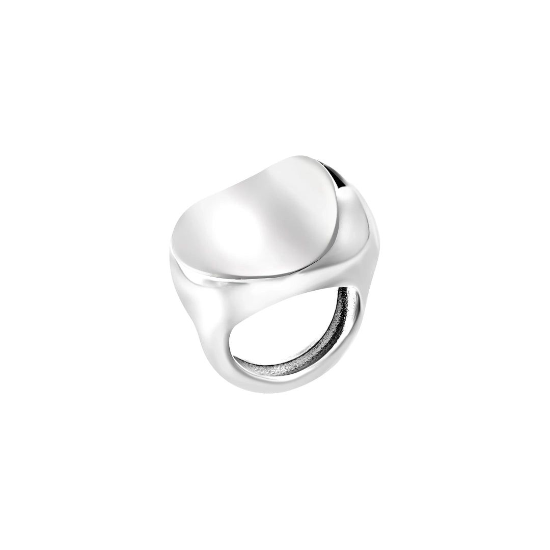 Anello Breil Globe Argentato TJ4067