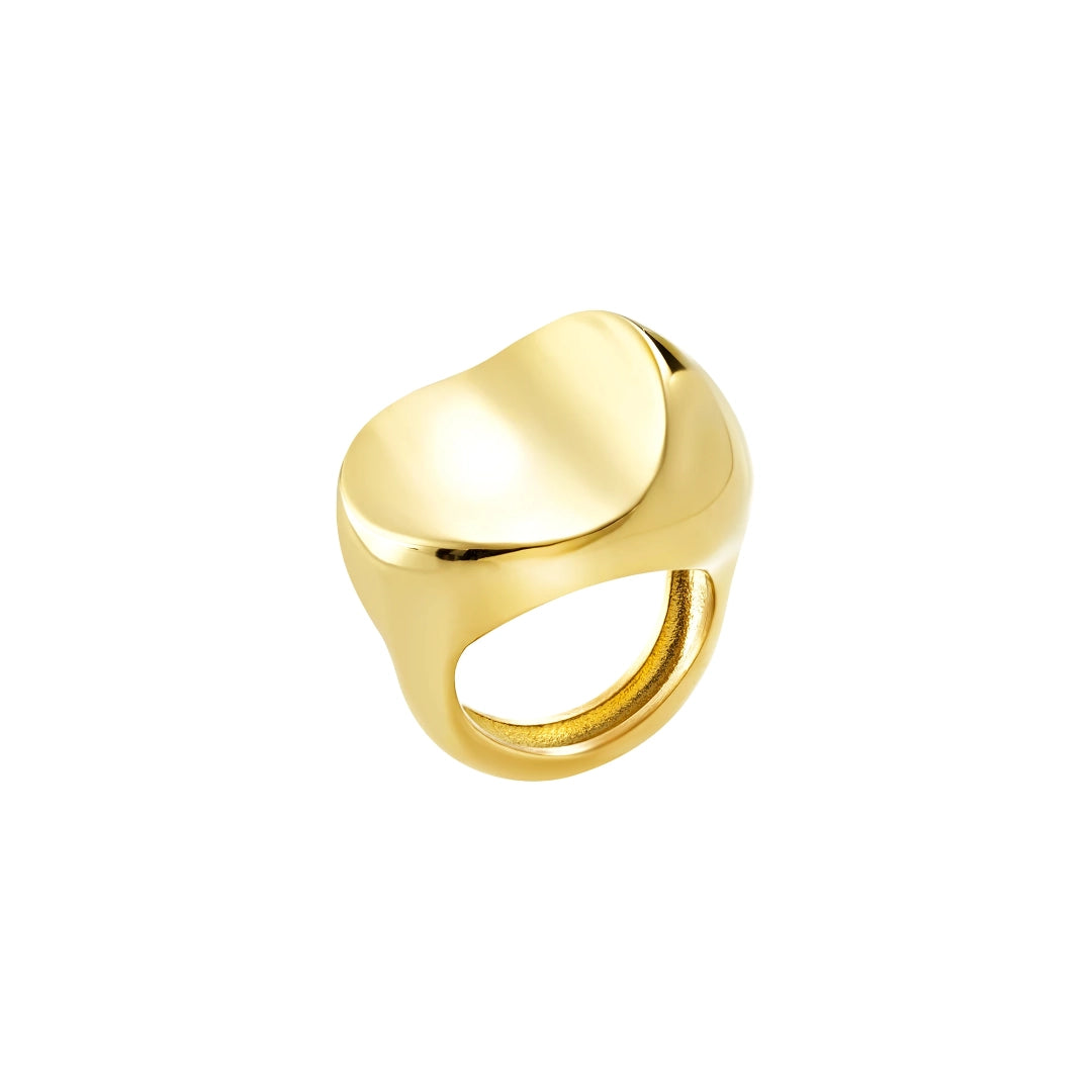 Anello Breil Globe Dorato TJ4069