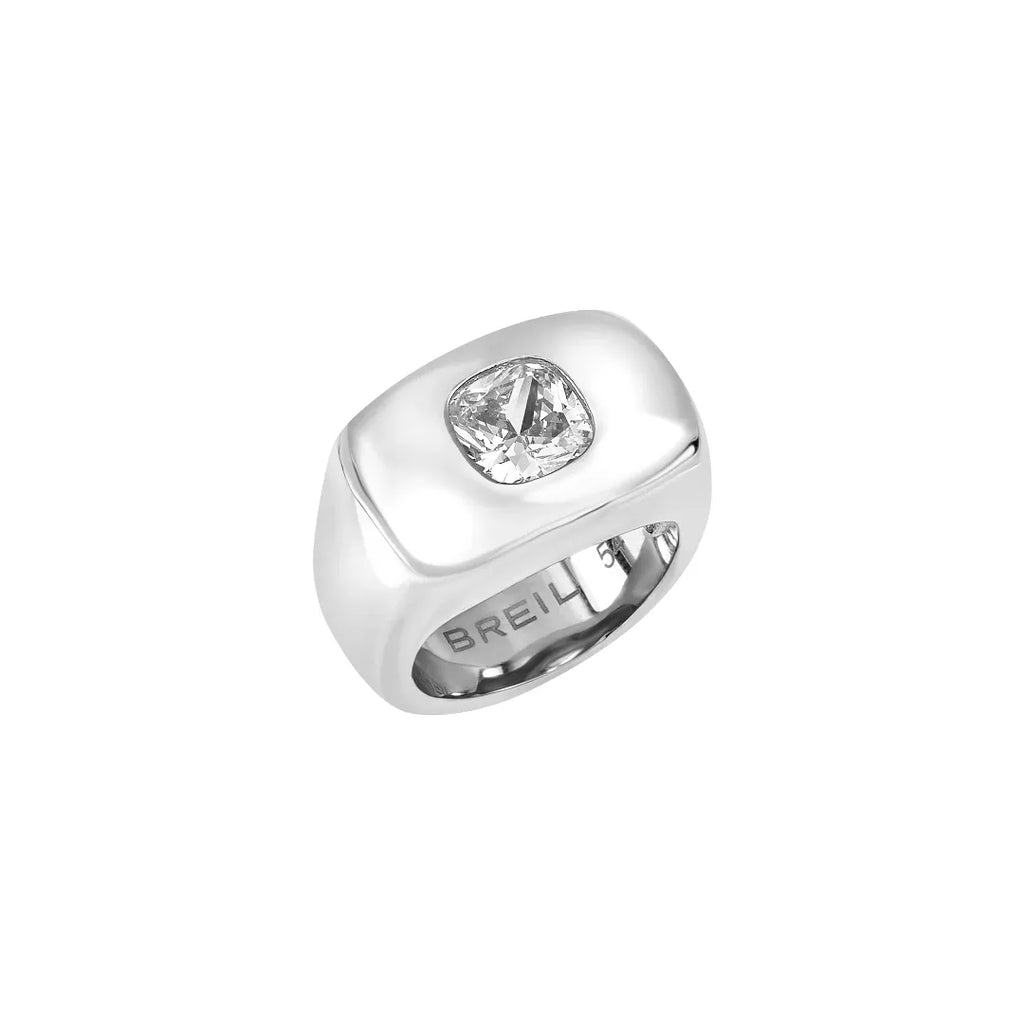 Anello Breil Stylize Argentato Zirconia TJ4056