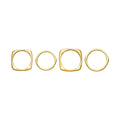 Anello Breil Tetra Dorato Zirconia Misura 16 TJ4047