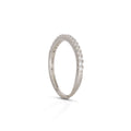 Anello Dilvdò Half Eternity Argento Zirconi Bianchi