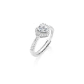 Anello Dolce Cuore Bianco Regolabile in Argento 925 RTICUBBZ2