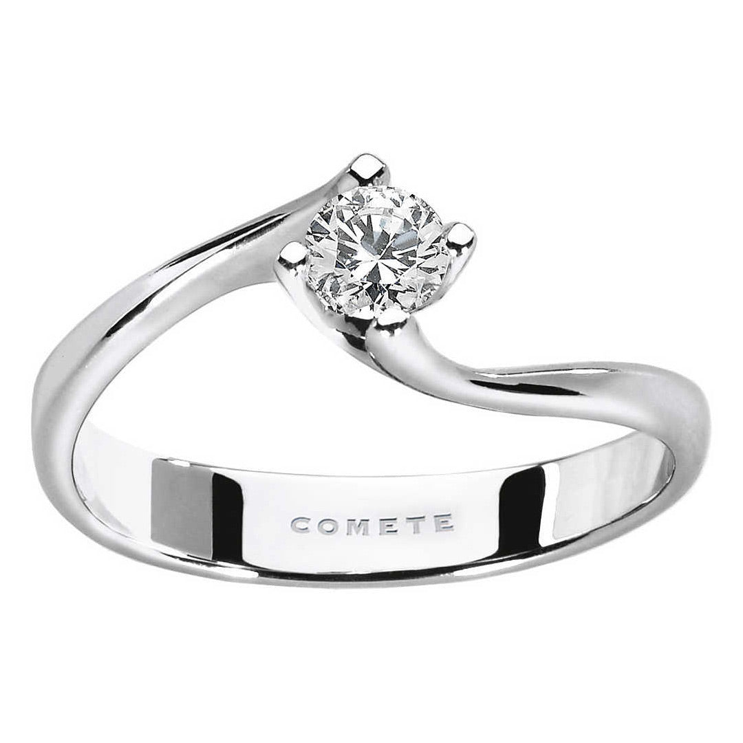 Anello da Donna Comete Gioielli Oro Bianco 750‰ con Diamante ANB 2036