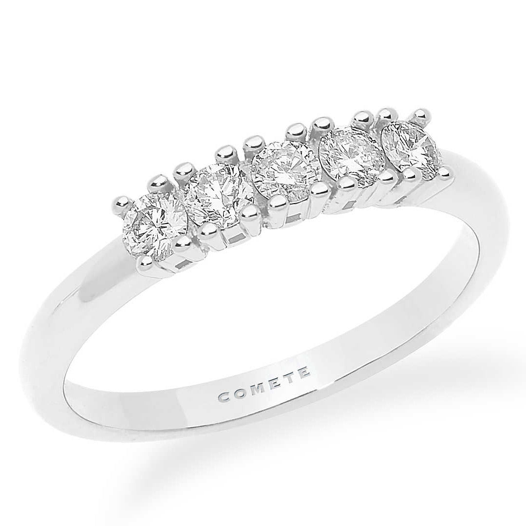 Anello da Donna Comete Gioielli Oro Bianco 750‰ con Diamante ANB 2247