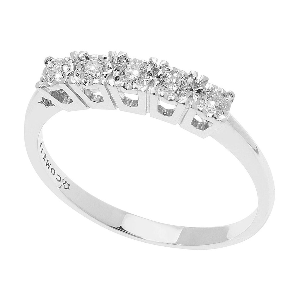 Anello da Donna Comete Gioielli Oro Bianco 750‰ con Diamante ANB 2664