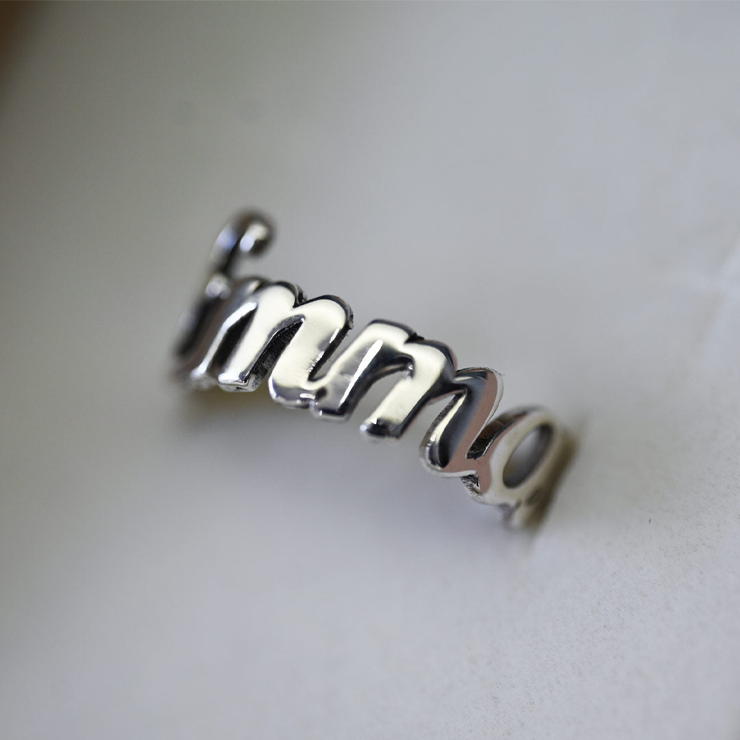Anello Gioielli Sanetti Argento 925‰ Nome ANGSANOME