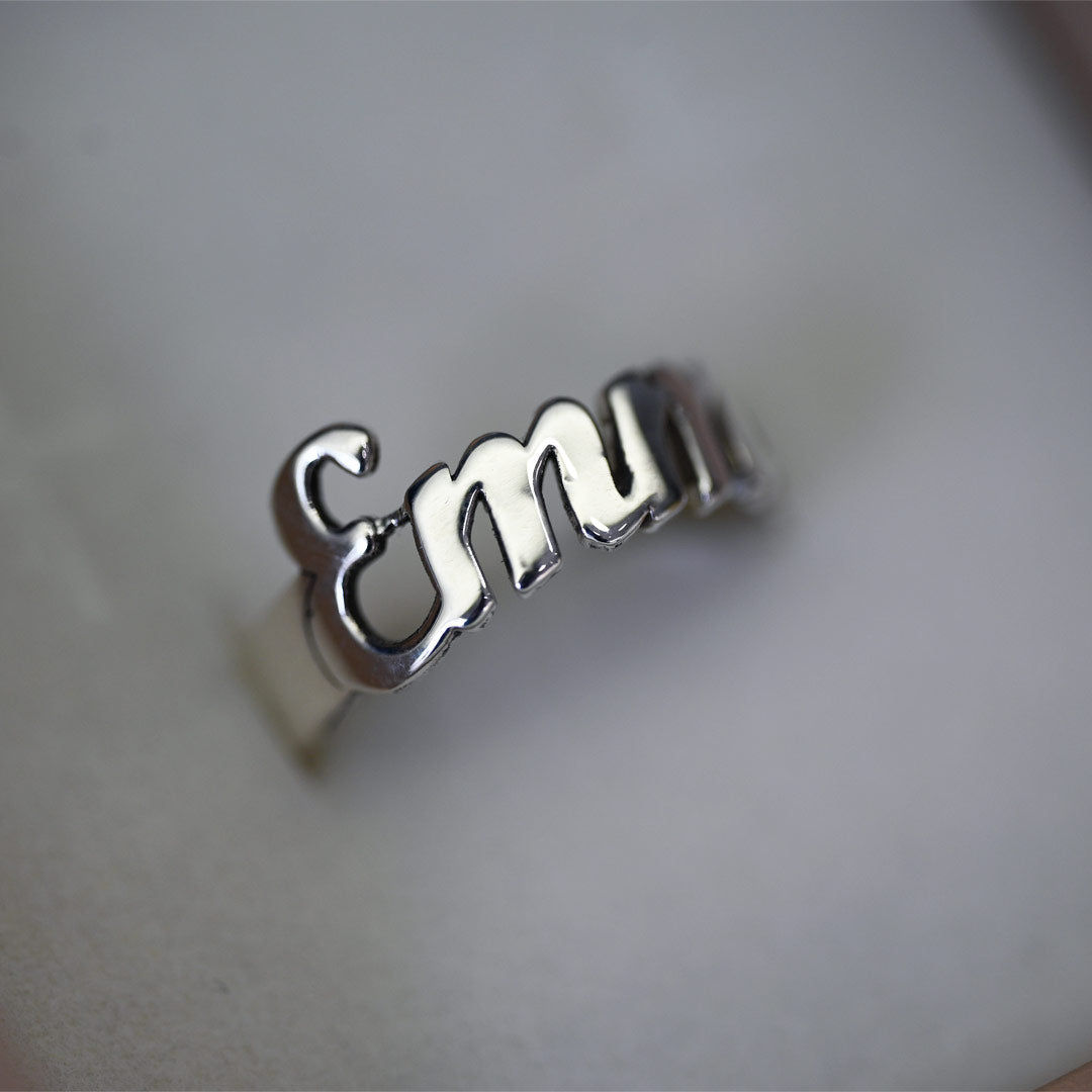 Anello Gioielli Sanetti Argento 925‰ Nome ANGSANOME