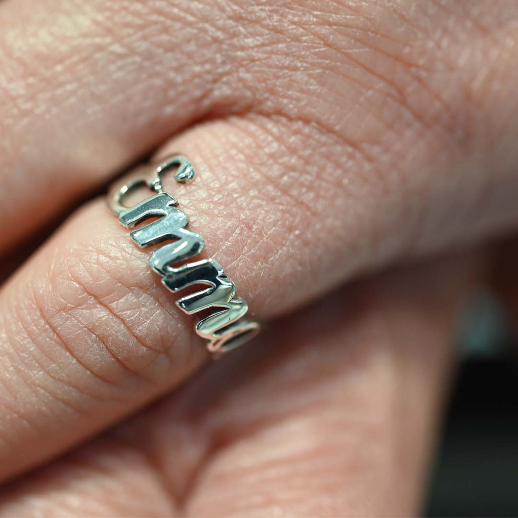 Anello Gioielli Sanetti Argento 925‰ Nome ANGSANOME