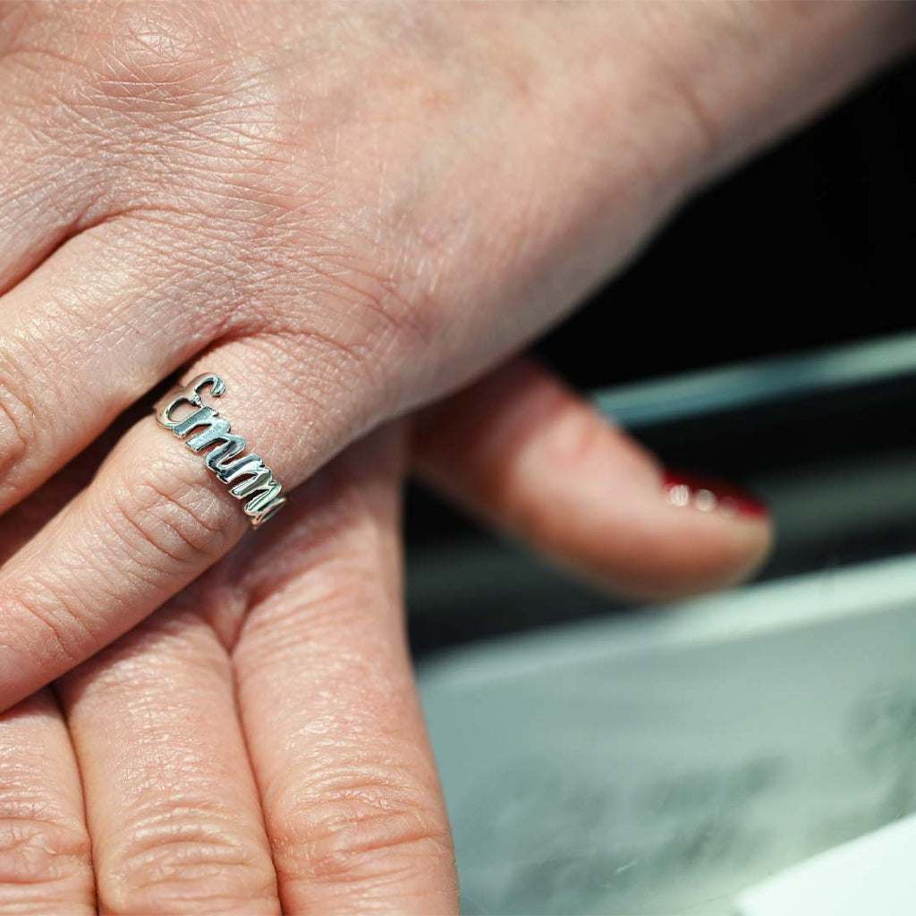 Anello Gioielli Sanetti Argento 925‰ Nome ANGSANOME