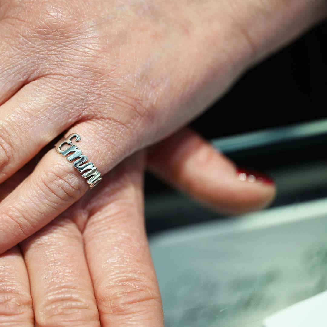 Anello Gioielli Sanetti Argento 925‰ Nome ANGSANOME