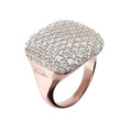 Anello Gioiello Chevalier Quadrato Pavé Cubic Zirconia Bronzallure WSBZ01126.WR-16