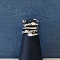Anello John Richmond Thorns Bronzo Argentato JRTR02BW
