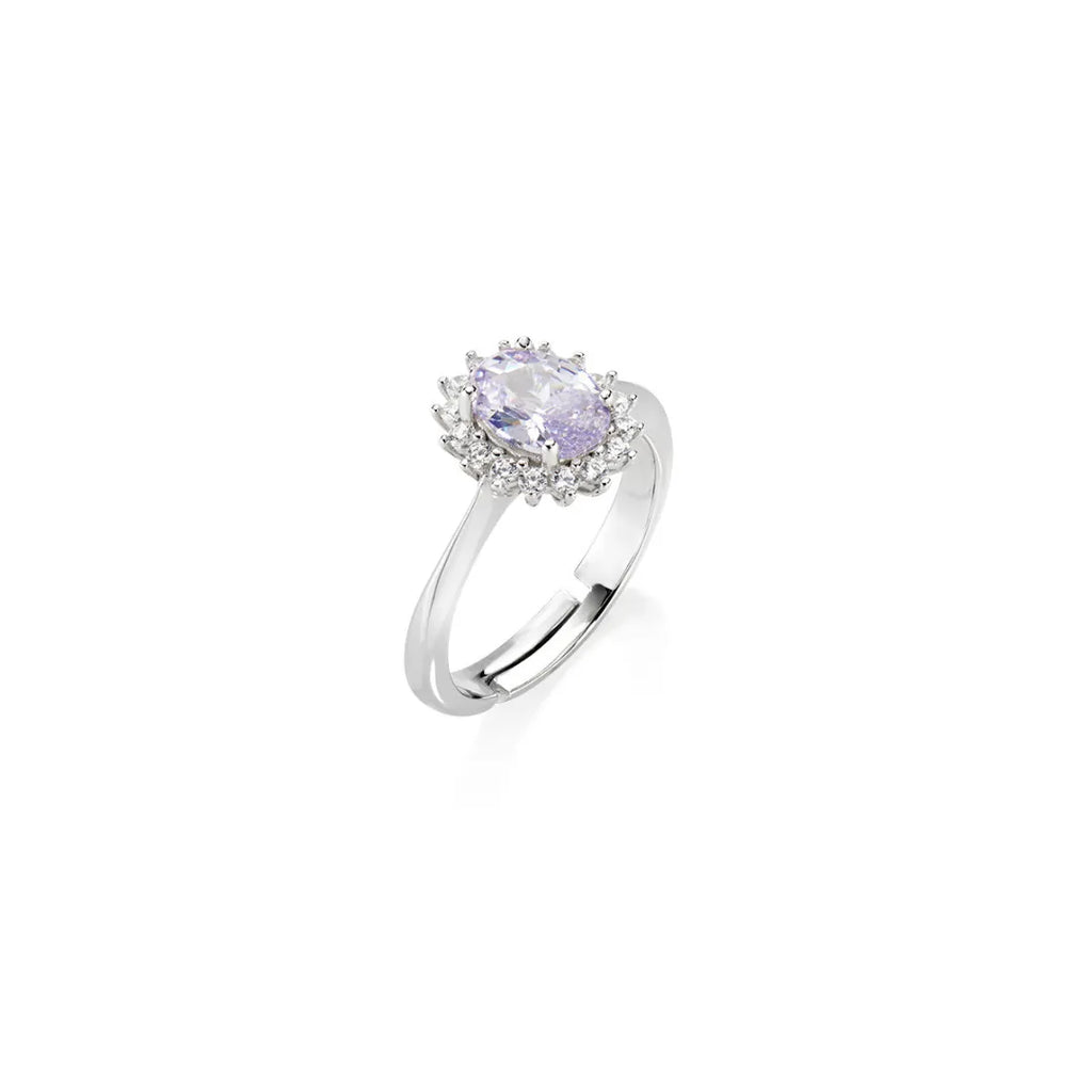 Anello Mini Royal Lady con Zircone Lillà ANLDPBBLA2