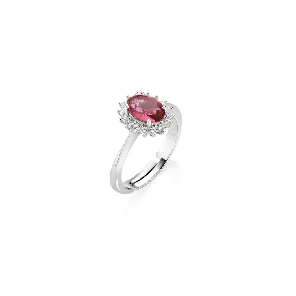 Anello Mini Royal Lady con Zircone Rosso Ciliegia ANLDPBBCI2