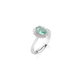 Anello Mini Royal Lady con Zircone Verde Acqua ANLDPBBVA2