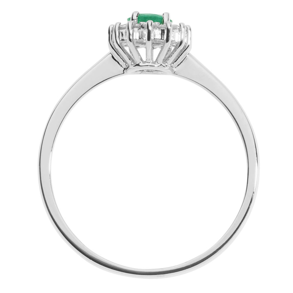 Anello Oro Diamanti Smeraldo Regina Comete Gioielli ANB 2574