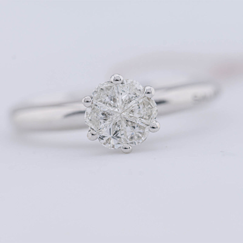 Anello Petal Cut Oro Bianco 750‰ Diamanti Salvini Gioielli 20082845