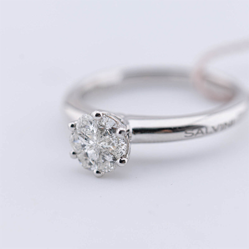 Anello Petal Cut Oro Bianco 750‰ Diamanti Salvini Gioielli 20082845