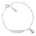 Bracciale Amen Junior Personalizzabile con Ancora Argento 925 BRJTAANB