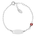 Bracciale Amen Junior Personalizzabile con Coccinella Argento 925 BRJTACOB
