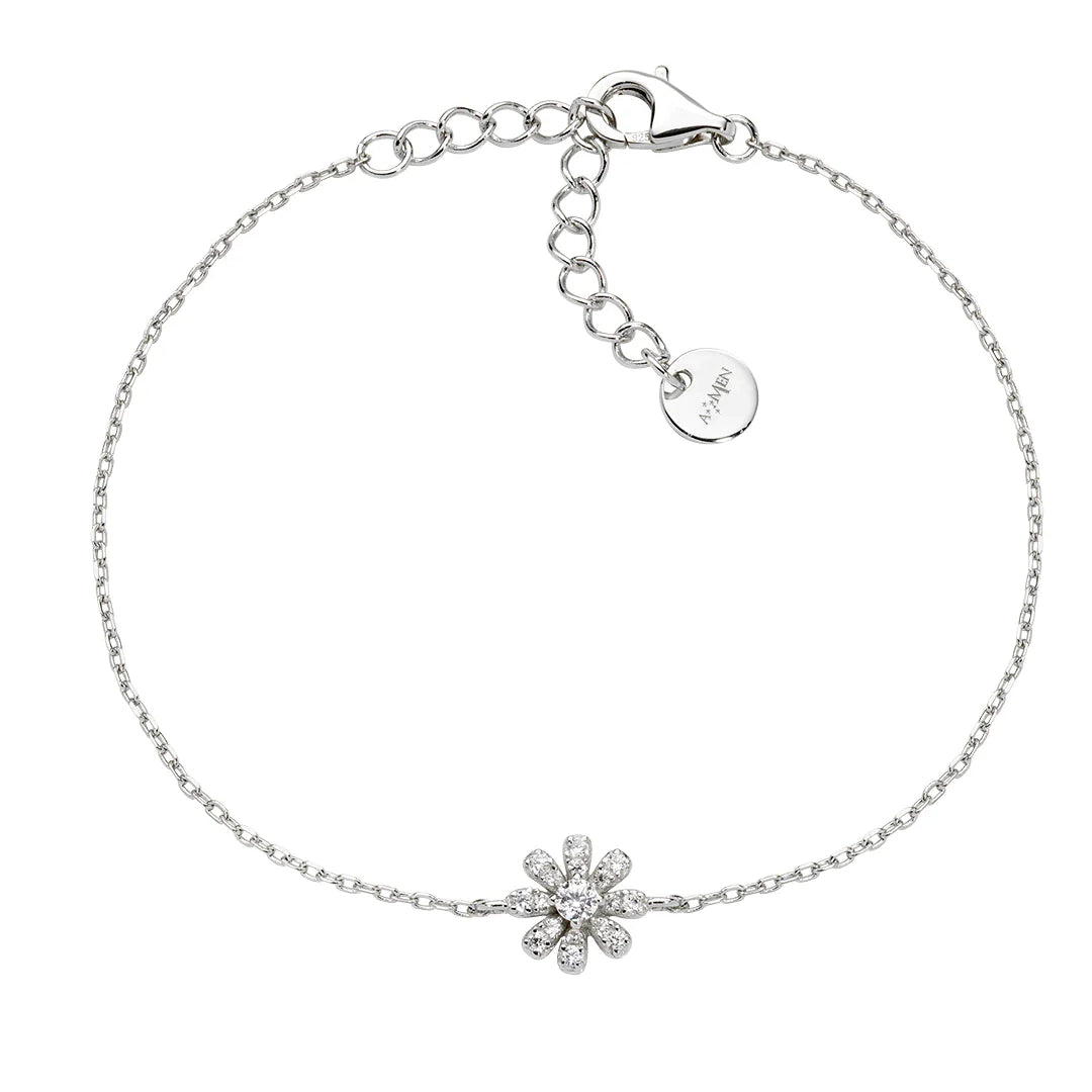 Bracciale Amen Mini Margherita Pavé Argento 925 BRFIPBBZ3