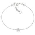 Bracciale Amen Mini Quadrifoglio Pavé Argento 925 BRQUPBBZ3