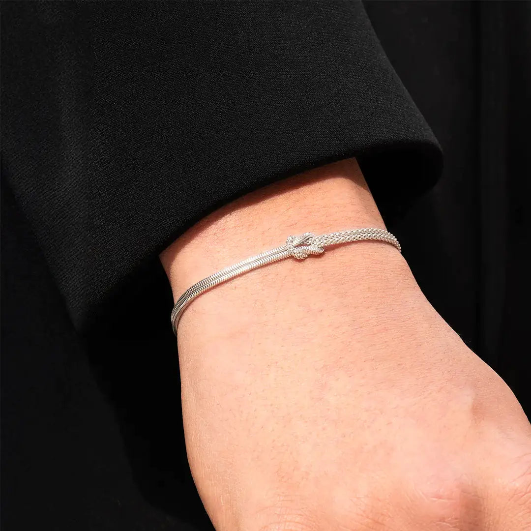 Bracciale Amen Nodo d'Amore Argento 925 BRNOAMBB16
