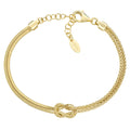 Bracciale Amen Nodo d'Amore Argento 925 Dorato BRNOAMGG16
