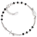 Bracciale Amen Rosario Argento 925 con Cristalli Neri BROBN3