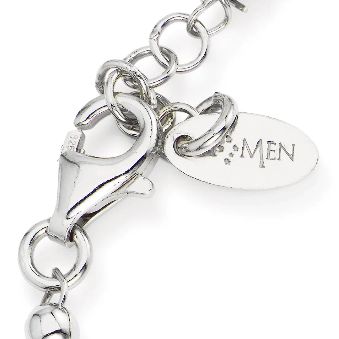 Bracciale Amen Rosario Argento 925 Rodio BROB3