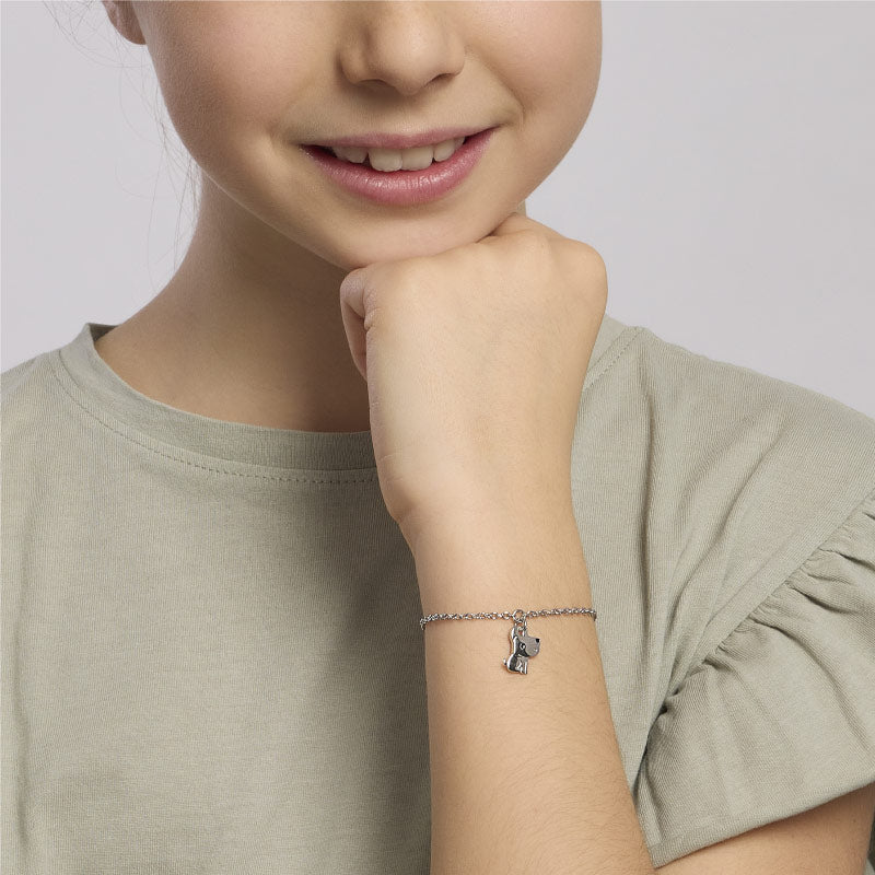 Bracciale Gioiello Bambino Cagnolino Argento 925‰ Mabina Gioielli 533673