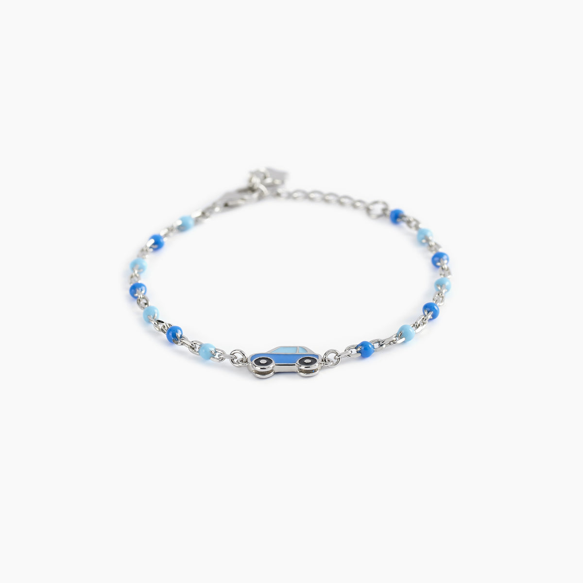Bracciale Gioiello Bambino Macchina Blu E Inserti Argento 925‰ Mabina Gioielli 533484