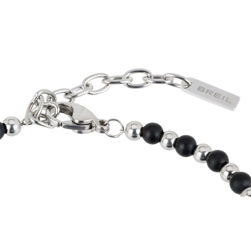 Bracciale Black Onyx In Acciaio E Onice Nera  TJ2407