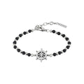Bracciale Black Onyx In Acciaio E Onice Nera  TJ2408