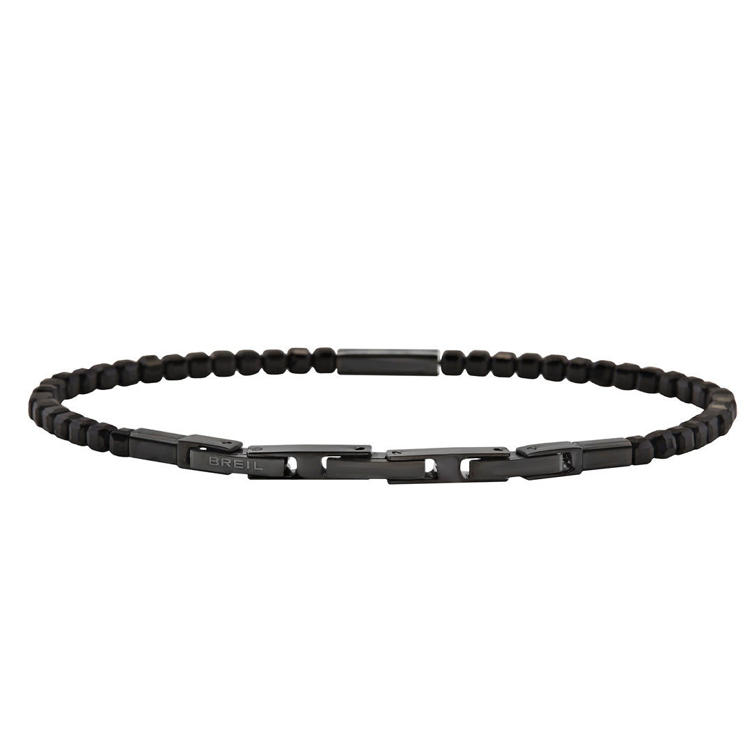 Bracciale Breil Priam Acciaio Grafite e Spinello Nero TJ3645