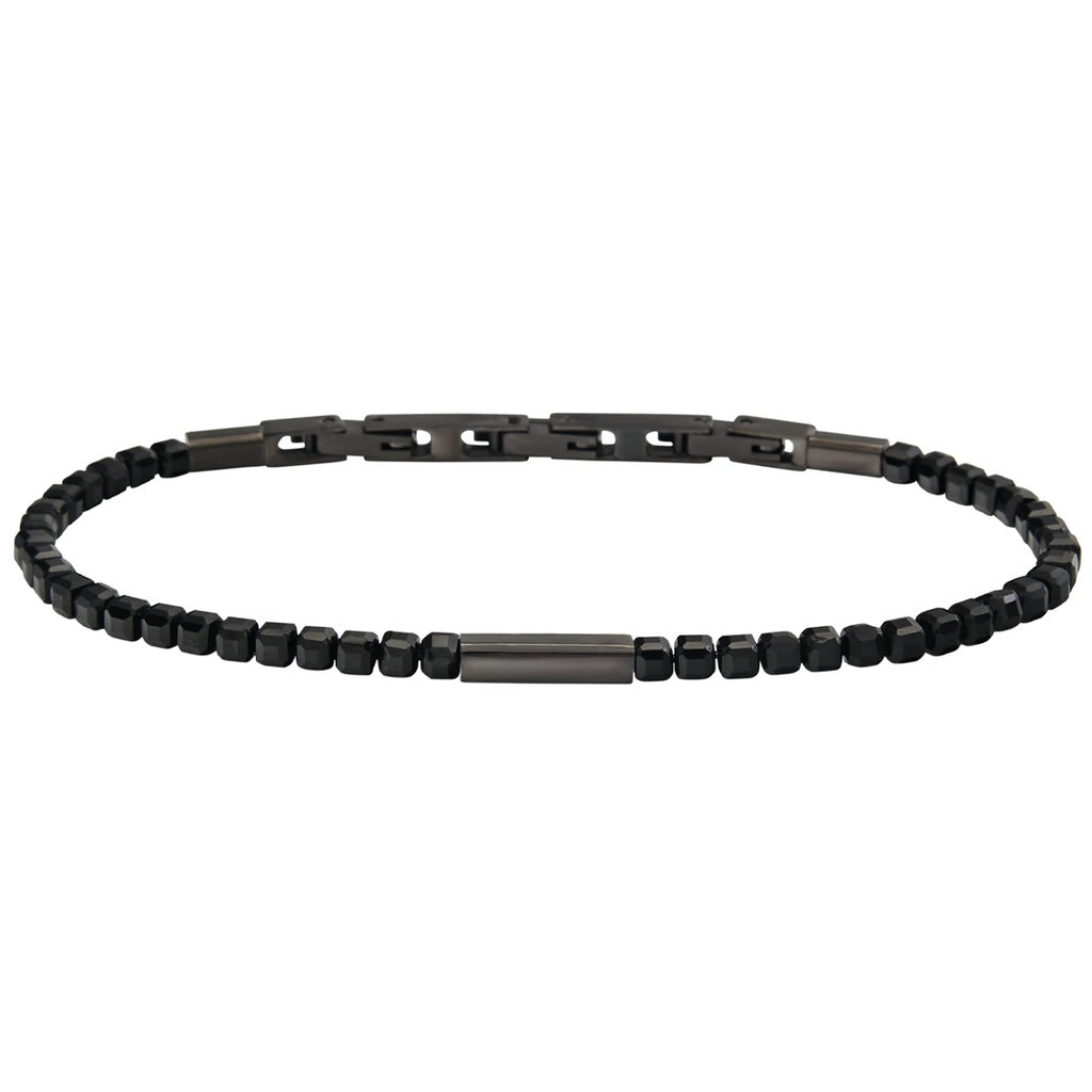 Bracciale Breil Priam Acciaio Grafite e Spinello Nero TJ3645