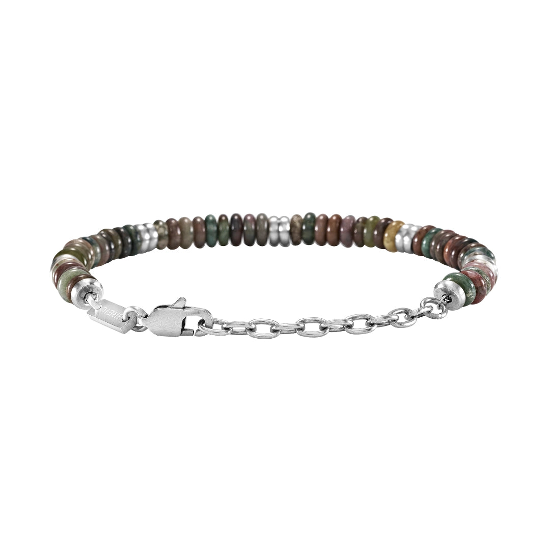 Bracciale Breil Rock Hard Argentato Azzurro TJ4122