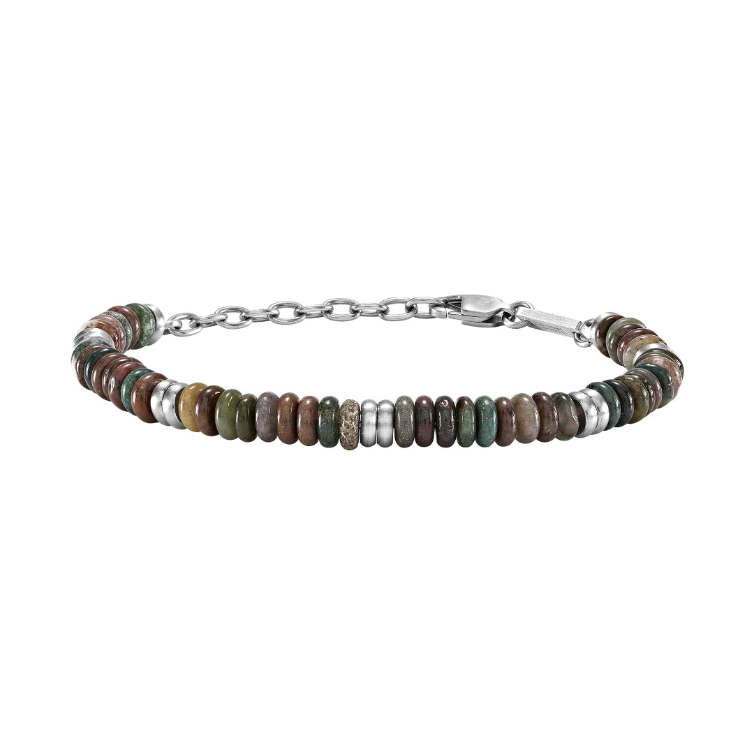 Bracciale Breil Rock Hard Argentato Azzurro TJ4122