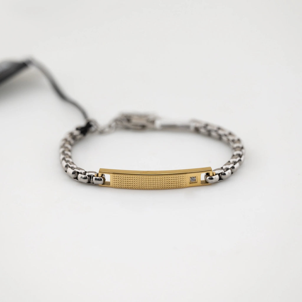 Bracciale Breil Tag and Cross Acciaio e Zirconi TJ3225