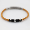 Bracciale Breil Wanderlust Acciaio, Silicone e Pelle Gialla TJ3796