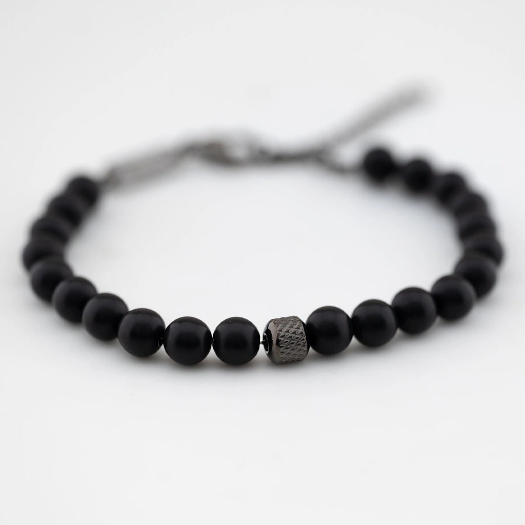 Bracciale Breil Wild Acciaio e Agata Nera TJ3825