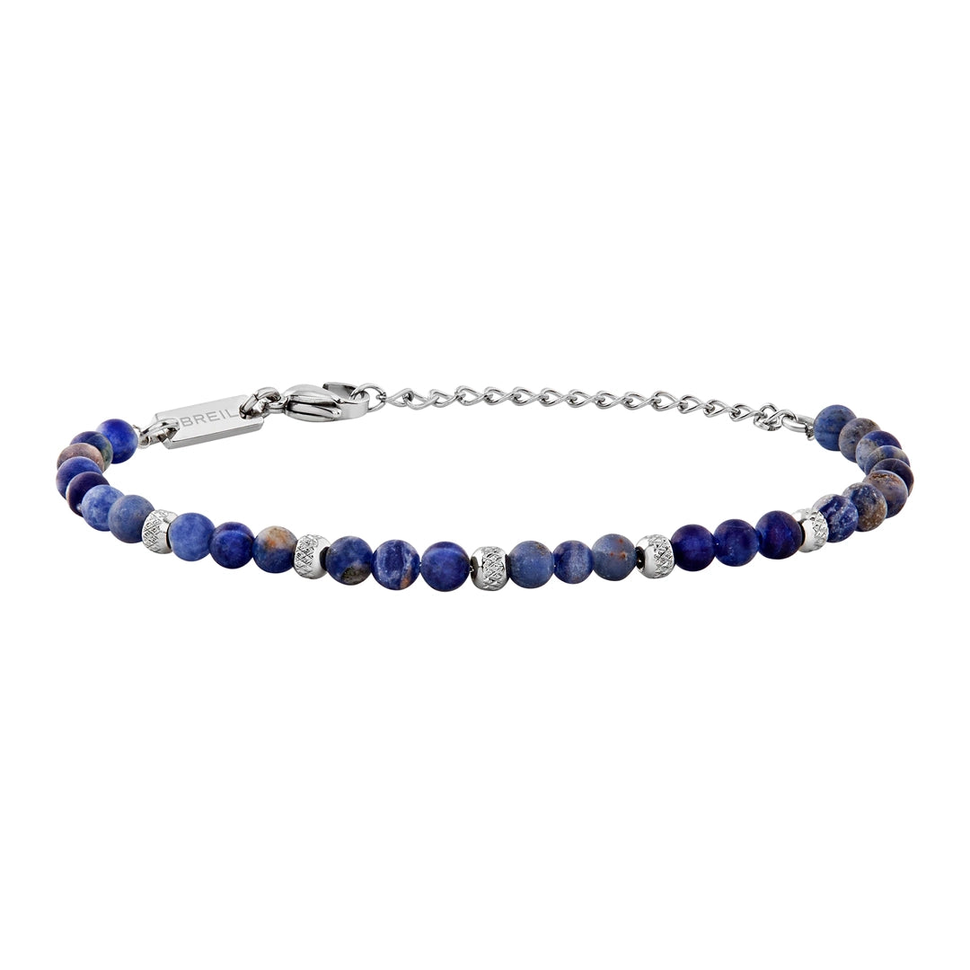 Bracciale Breil Wild Acciaio e Sodalite TJ3824