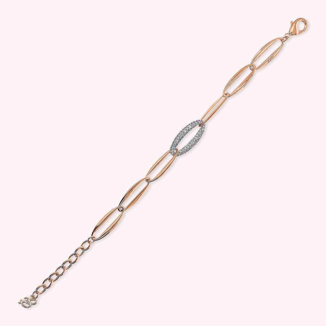 Bracciale Bronzallure Maglie Marquise e Pavé Cubic Zirconia WSBZ02373WR