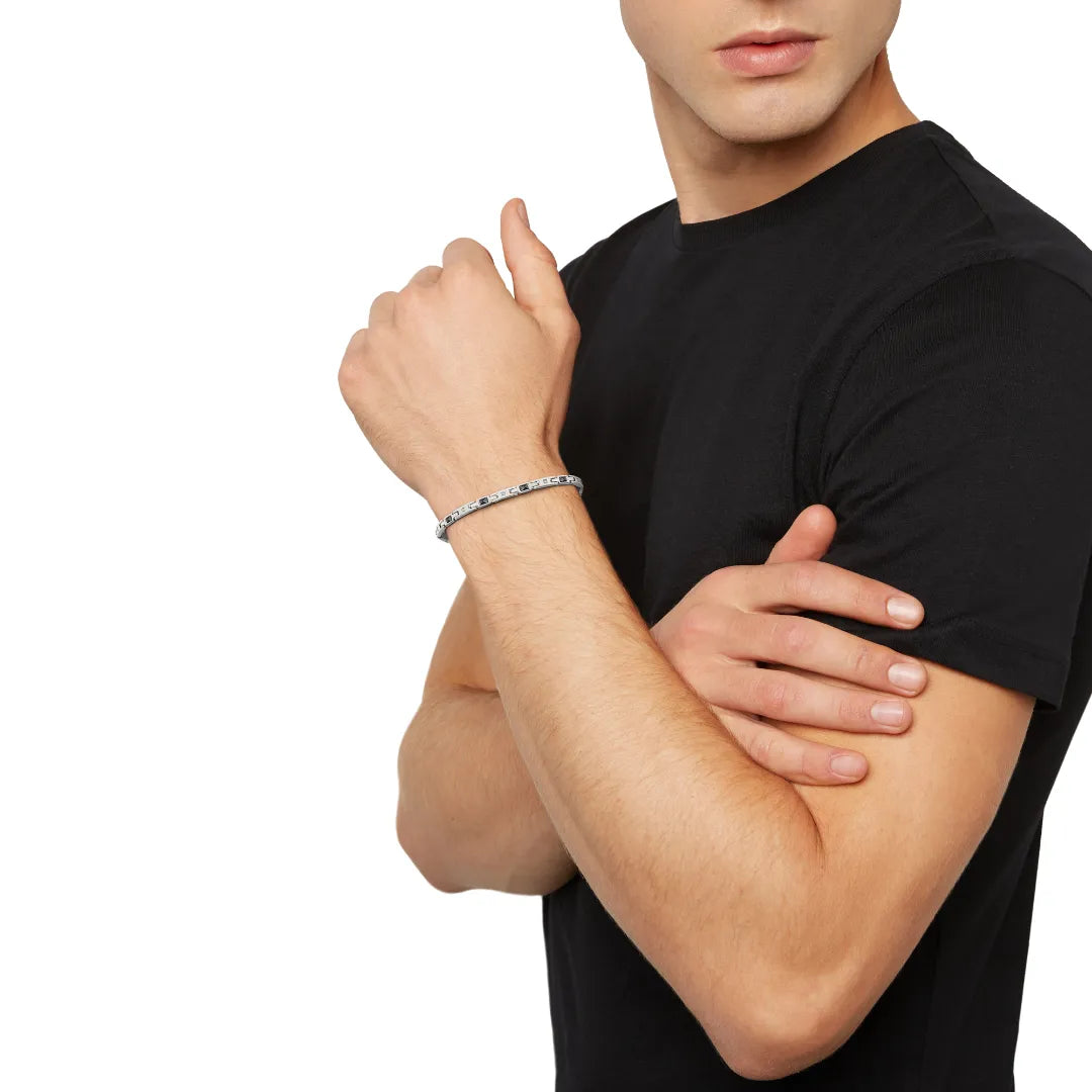 Bracciale Ceramic Brick In Acciaio E Ceramica Con Cubic Zirconia TJ3272