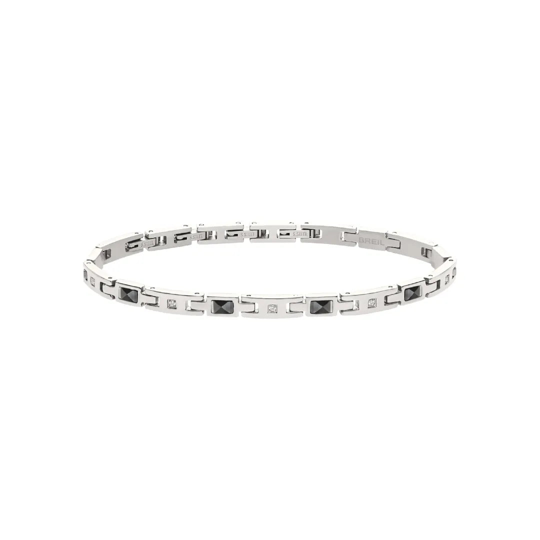 Bracciale Ceramic Brick In Acciaio E Ceramica Con Cubic Zirconia TJ3272