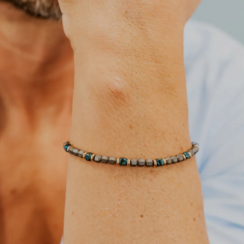 Bracciale Comete Acciaio Ematite PVD Blu Rosè UBR 1225
