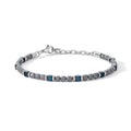 Bracciale Comete Acciaio Ematite PVD Blu Rosè UBR 1225